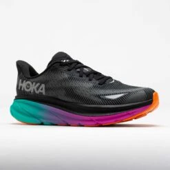 HOKA Clifton 9 GTX Men's Black/Electric Aqua -Holabird Sports 041723 5