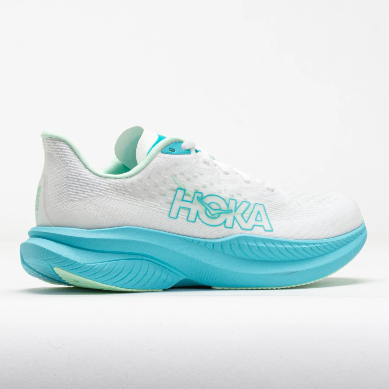 HOKA Mach 6 Women's White/Cielo Blue 5 HOKA Mach 6 Women's White/Cielo Blue - Image 5