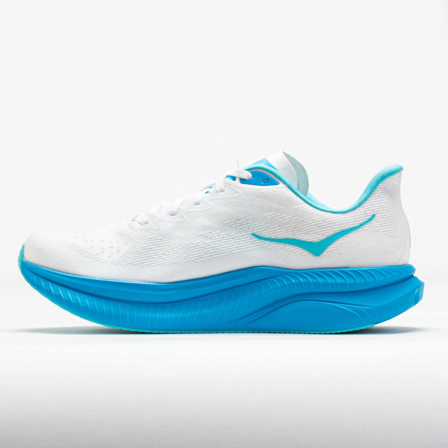 HOKA Mach 6 Men's White/Skyward Blue 2 HOKA Mach 6 Men's White/Skyward Blue - Image 2