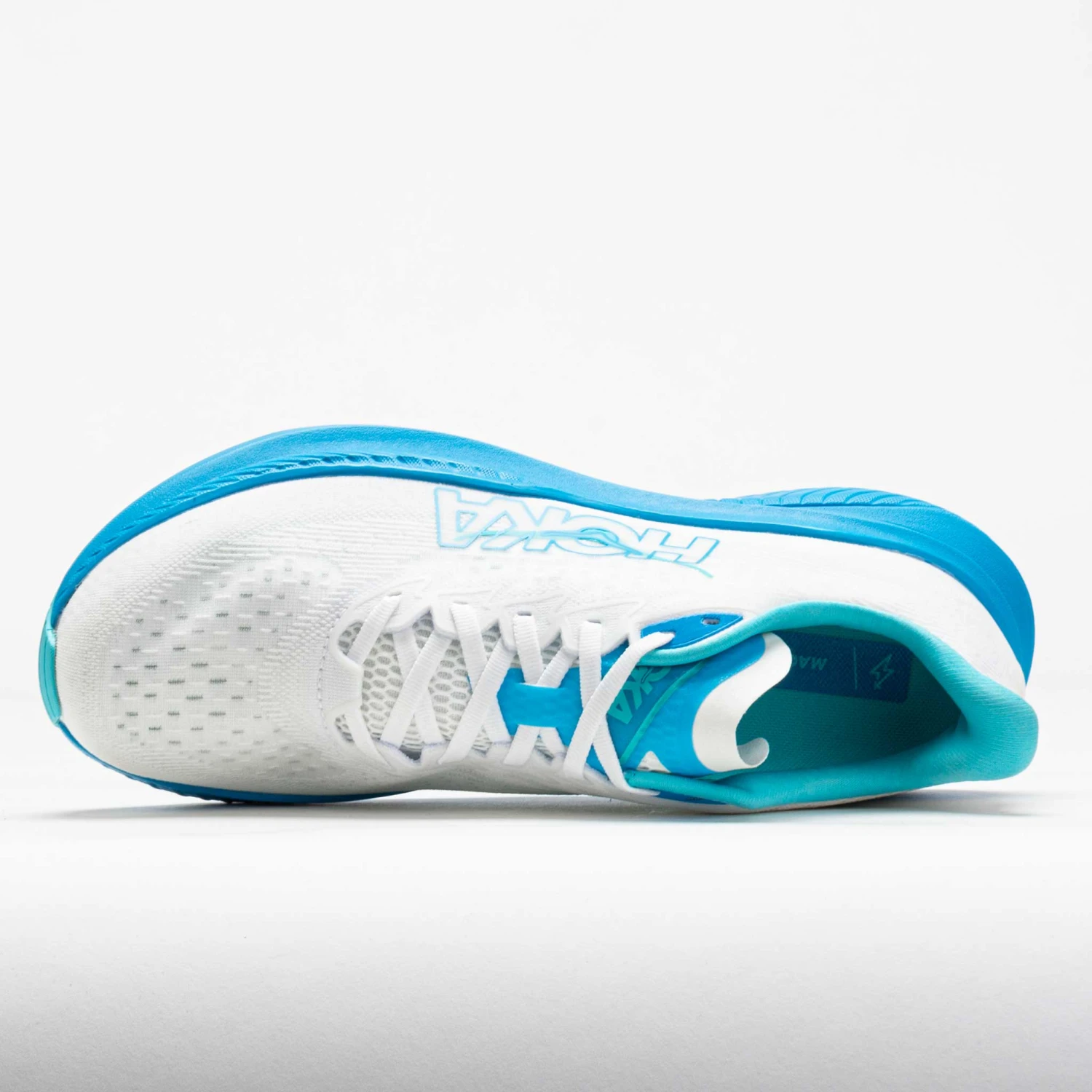 HOKA Mach 6 Men's White/Skyward Blue 3 HOKA Mach 6 Men's White/Skyward Blue - Image 3