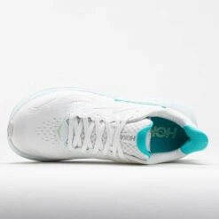 HOKA Clifton 10 Women's White/Cielo Blue -Holabird Sports 042214 2