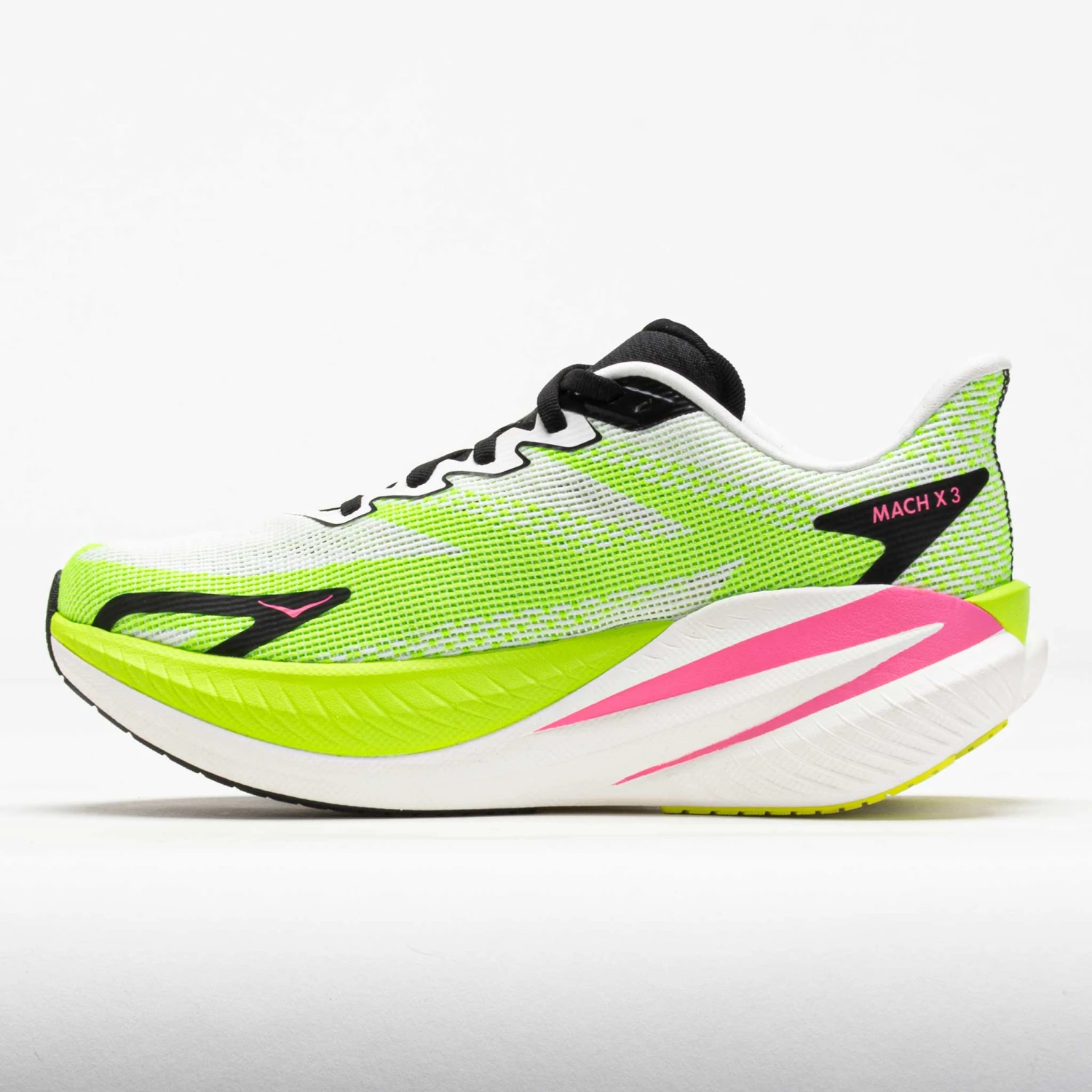 HOKA Mach X 3 Women's White/Neon Lime 2 HOKA Mach X 3 Women's White/Neon Lime - Image 2