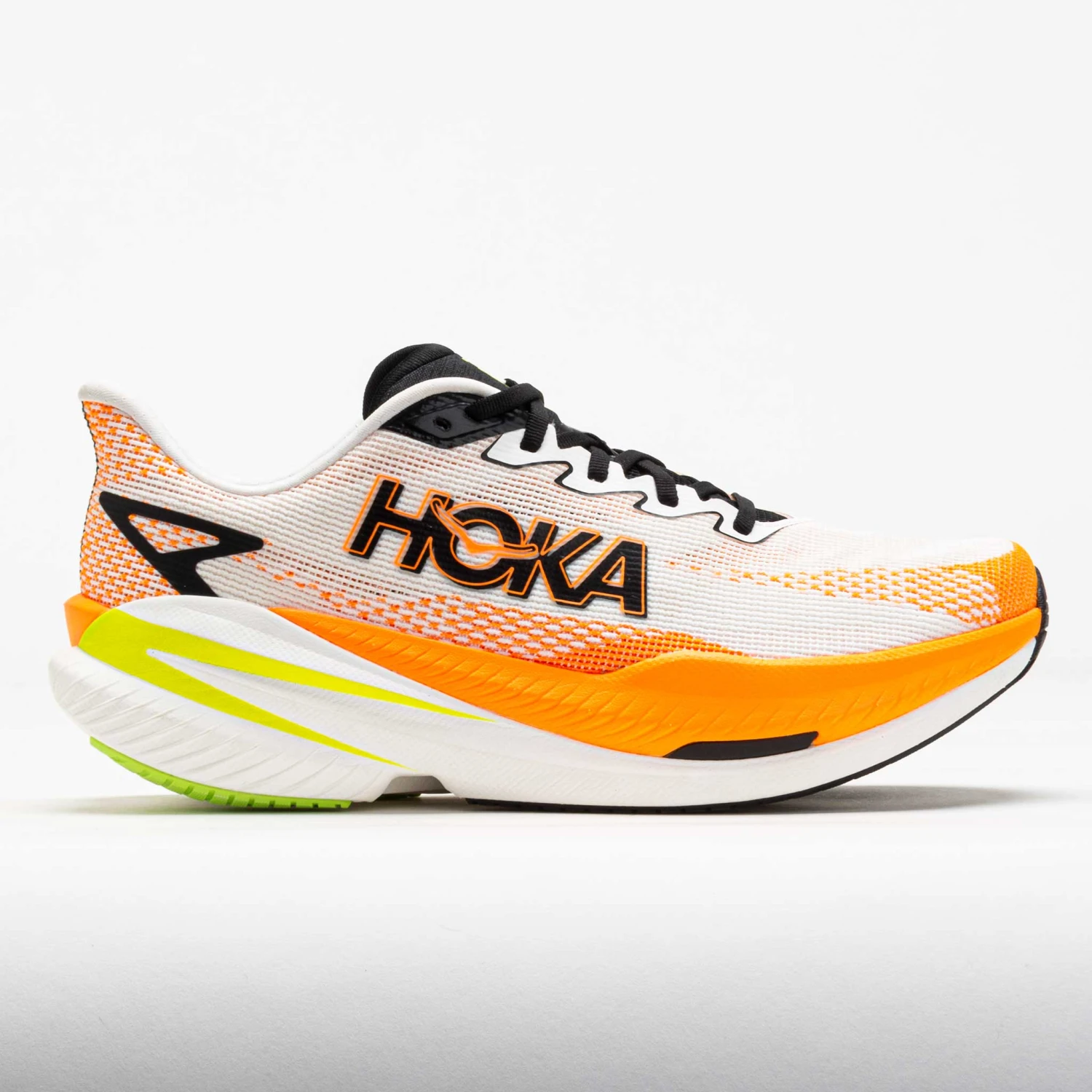 HOKA Mach X 3 Men's White/Neon Tangerine 1 HOKA Mach X 3 Men's White/Neon Tangerine