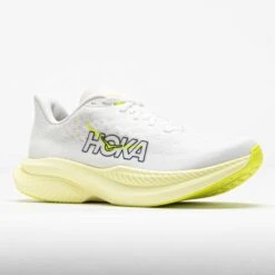 HOKA Mach 6 Women's White/Neon HOKA Citrus 10 HOKA Mach 6 Women's White/Neon HOKA Citrus -Holabird Sports 043038 5