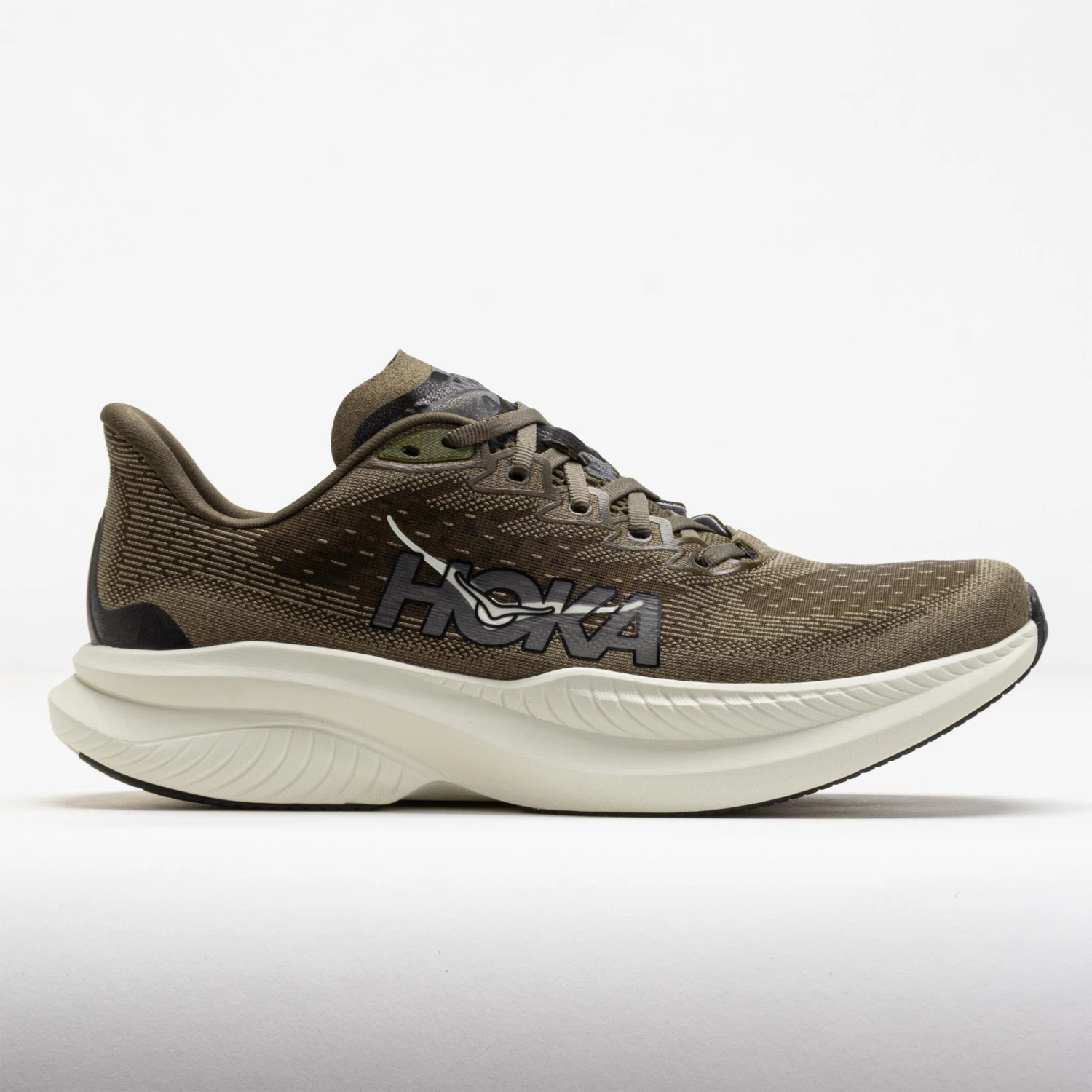 HOKA Mach 6 Men's Antique Olive/Truffle Salt 1 HOKA Mach 6 Men's Antique Olive/Truffle Salt