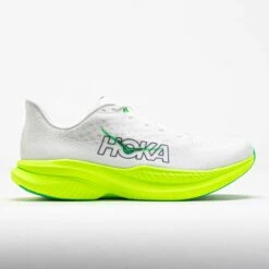 HOKA Mach 6 Men's White/Neon Lime