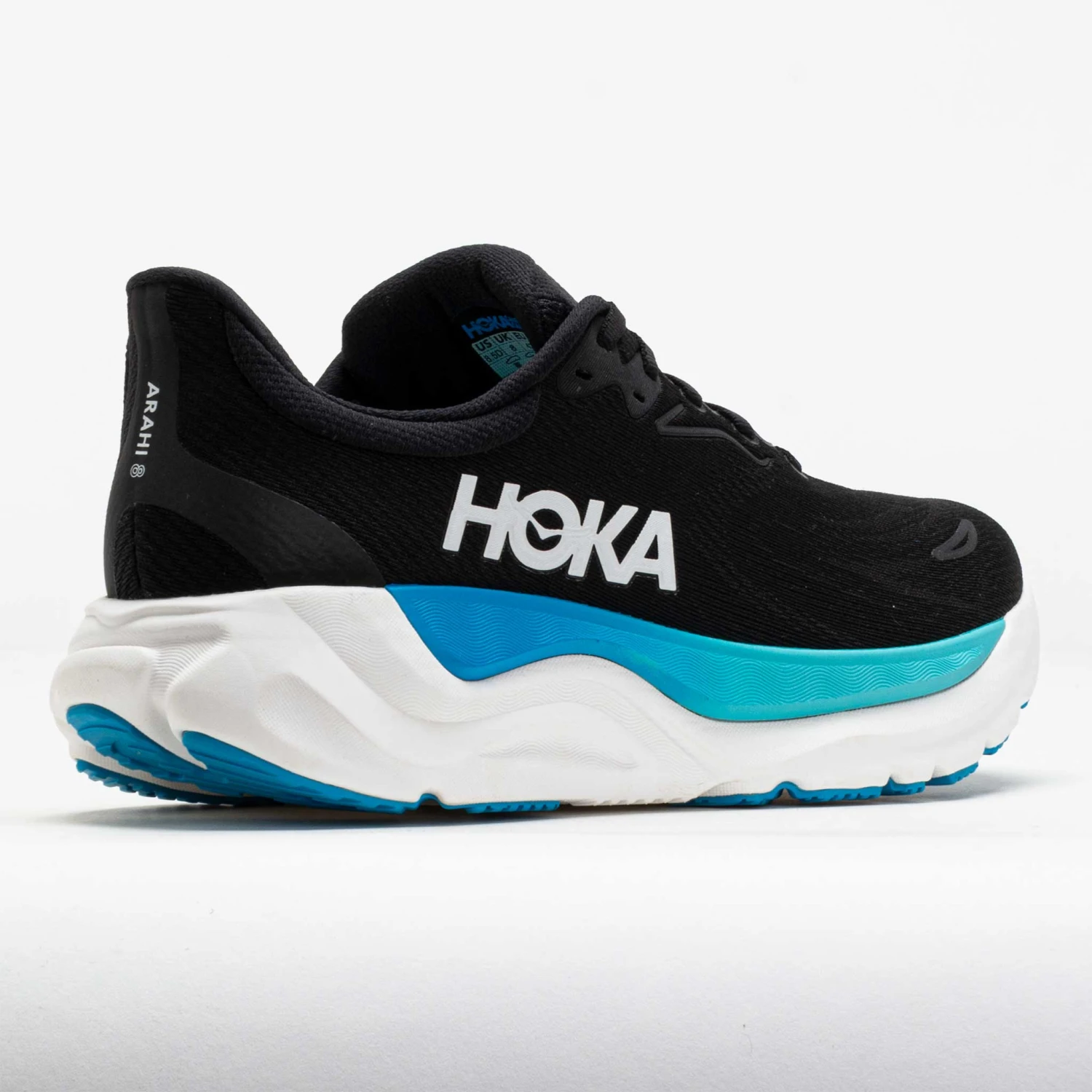 HOKA Arahi 8 Men's Black/Skyward Blue 6 HOKA Arahi 8 Men's Black/Skyward Blue - Image 6