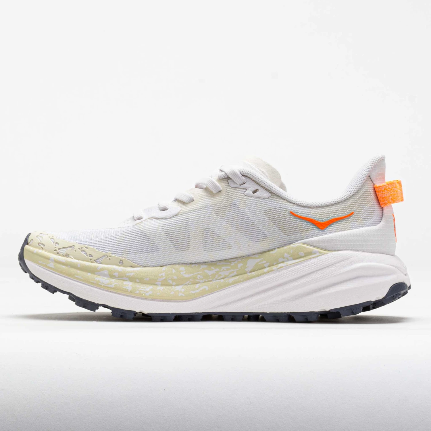 HOKA Speedgoat 6 Men's White/Neon Tangerine 2 HOKA Speedgoat 6 Men's White/Neon Tangerine - Image 2