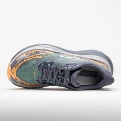 HOKA Stinson 7 Women's Grey Skies/Pale Tangerine -Holabird Sports 043335 2