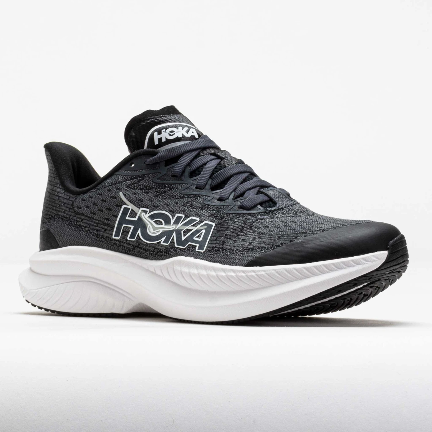 HOKA Mach 6 Junior Black/White 5 HOKA Mach 6 Junior Black/White - Image 5