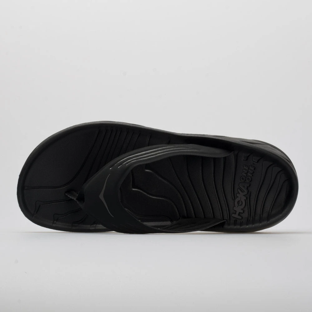 HOKA Ora Recovery Flip Men's Black/Dark Gull Gray 2 HOKA Ora Recovery Flip Men's Black/Dark Gull Gray - Image 2