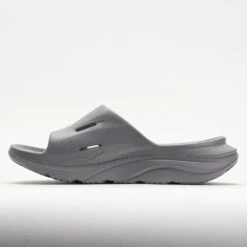 HOKA Ora Recovery Slide 3 Unisex Grey/Grey 8 HOKA Ora Recovery Slide 3 Unisex Grey/Grey -Holabird Sports 570608 1