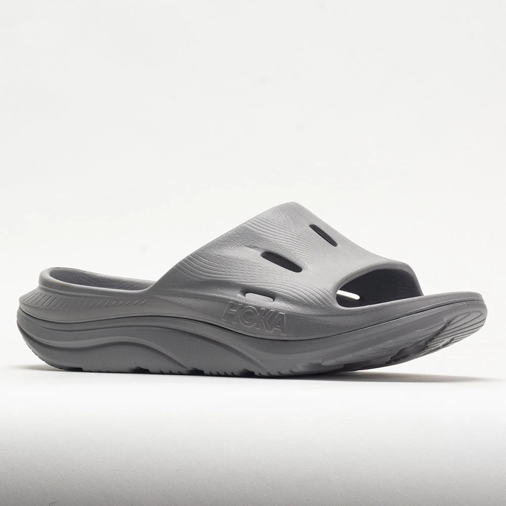 HOKA Ora Recovery Slide 3 Unisex Grey/Grey 5 HOKA Ora Recovery Slide 3 Unisex Grey/Grey - Image 5