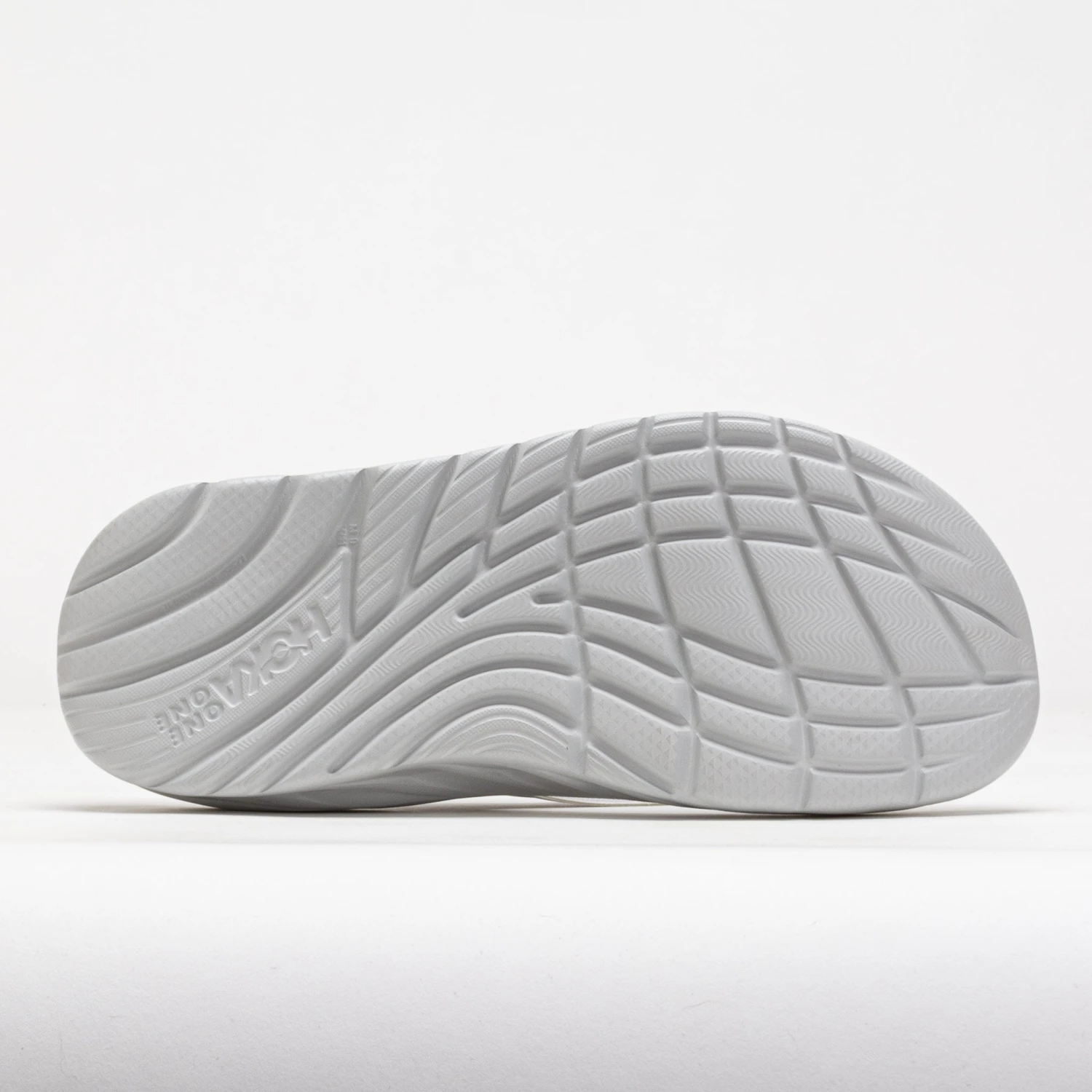 HOKA Ora Recovery Flip Men's Lunar Rock/White 4 HOKA Ora Recovery Flip Men's Lunar Rock/White - Image 4